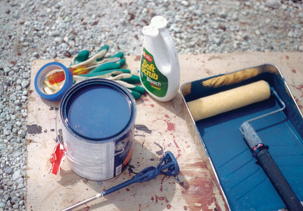 Cans of Paint for Rolling and Tipping