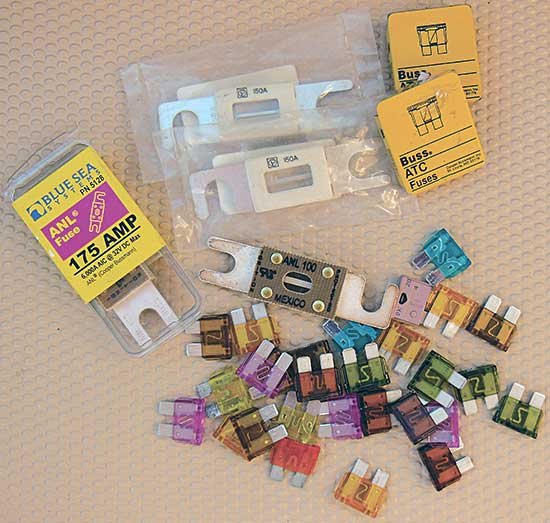 A Variety of Fuses and Fuse Holders