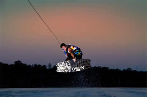 Wakeboarding at Night