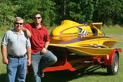 Brian and Steve Maloney with Hydroplane Go-Go Girl