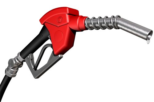 Red Ethanol Gas Pump Handle