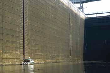 Locking through on the Tennessee River