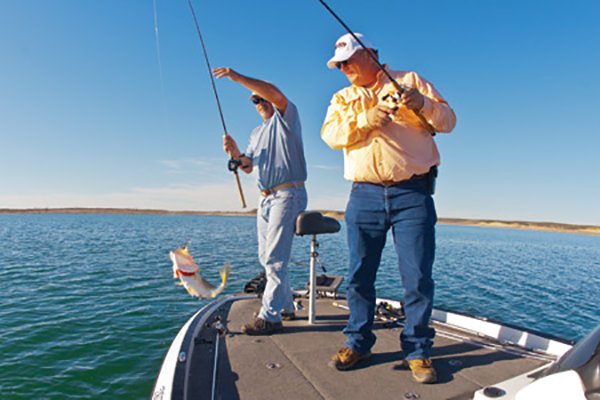 Stan Gerzsenyi and Brian Harris Fishing in Texas