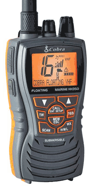 Cobra MR HH350 FLT hand-held VHF radio