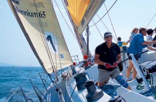 Working Winches on a Sailboat