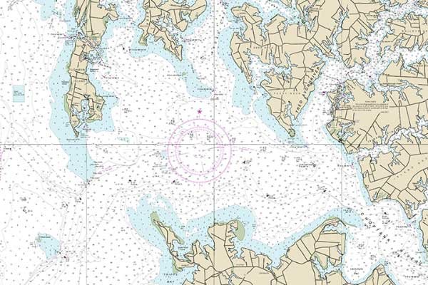 Chart of the Choptank River Area