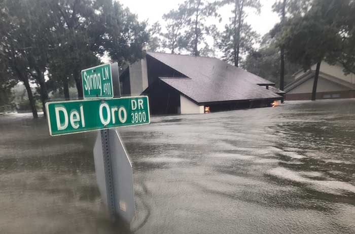 Historic flooding from Hurricane Havery