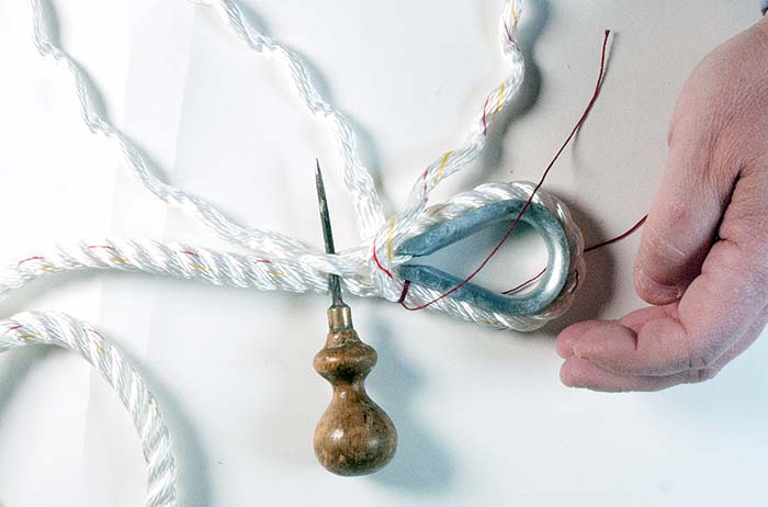 Thimble splice step 6