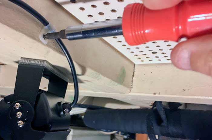 Plastic cable clamps to attach wires