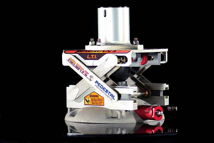 Product photo, Airwave Seat Pedestal on black background