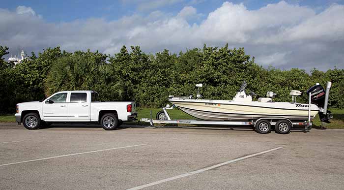 Towing a boat