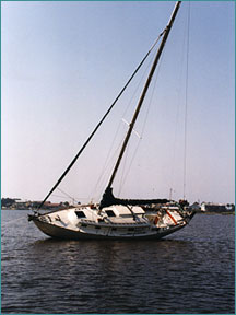 Aground Sailboat