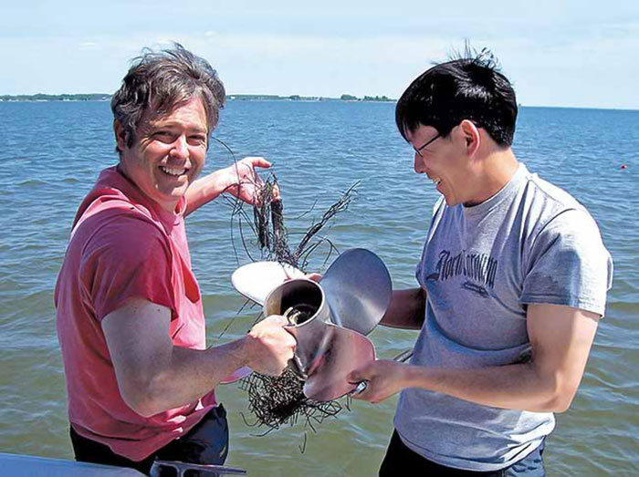 Propeller Tangled In Crab Pot