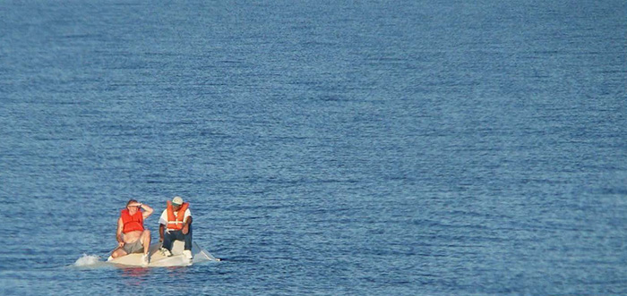 Two People Stranded at Sea