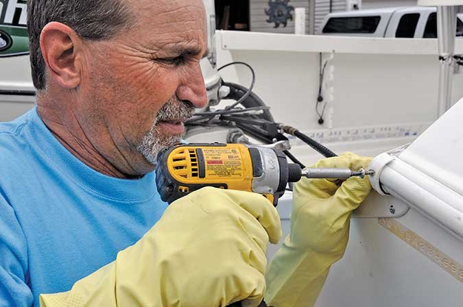 Reinstall rubrail caps