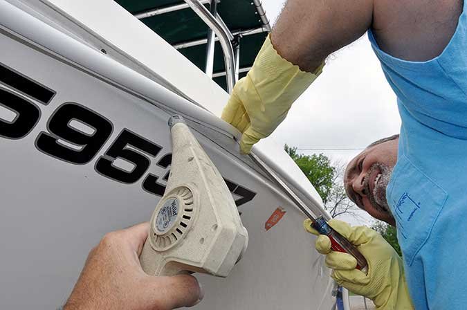 Using heat gun to keep insert flexible