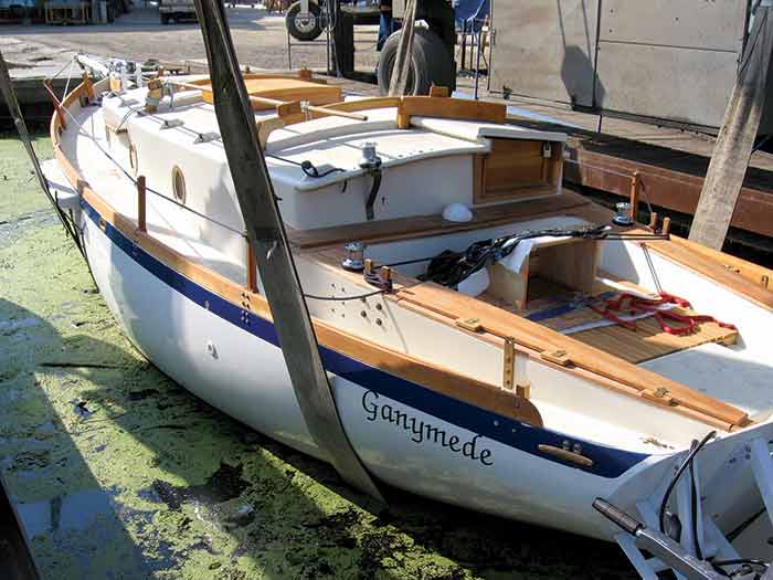 Ganymede on boat lift