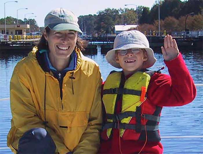 Diana Doyle and her son