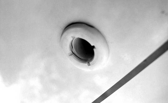 Fitting above water line