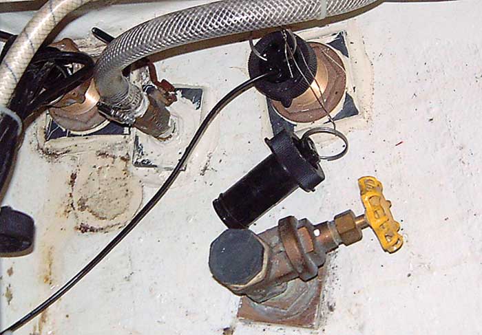 Leak at skin fitting