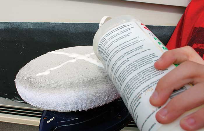 Buffing pad and liquid