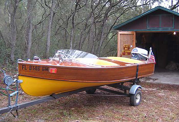 The original 1953 Chetek Fiesta 15 before restoration