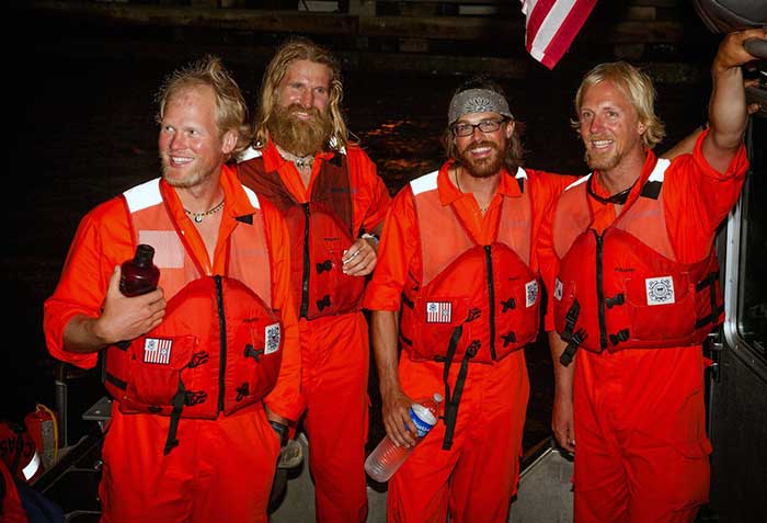 USCG members rescued rowers