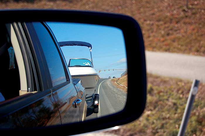 Towing rear view