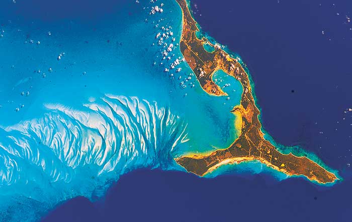 Eleuthera NASA aerial view