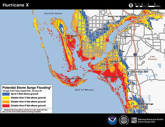 Surge map