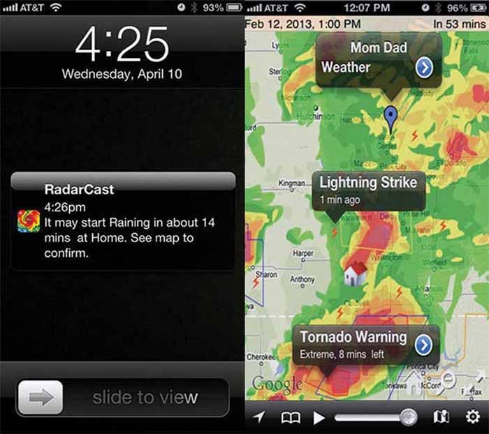Radar cast app