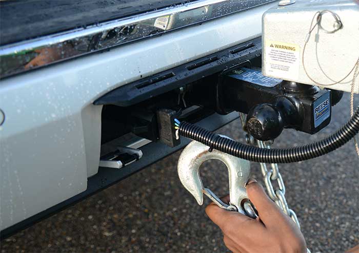 Attaching safety chains