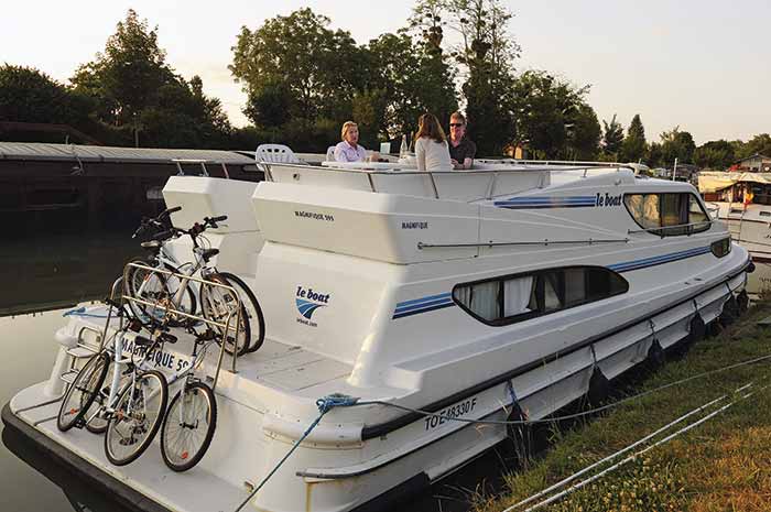 Cruising the French canals on a barge