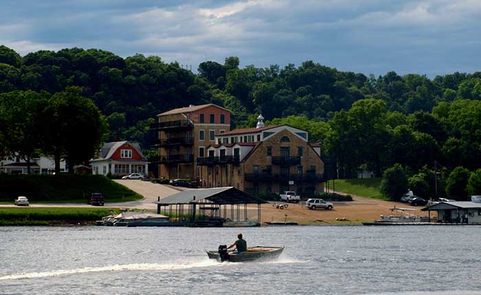 Guttenberg, Iowa, from the water
