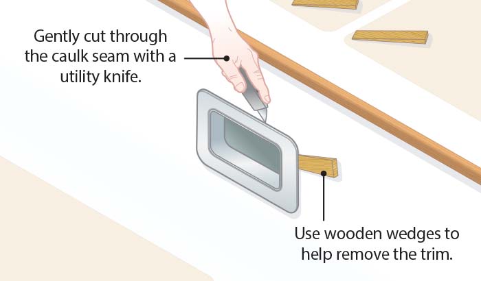Portlight replacement step 1 illustration