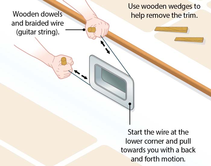Portlight replacement step 2 illustration
