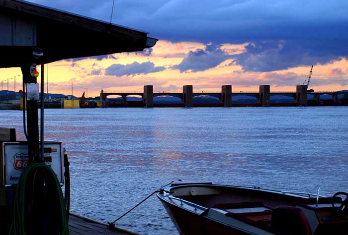 Sunset on the Mississippi