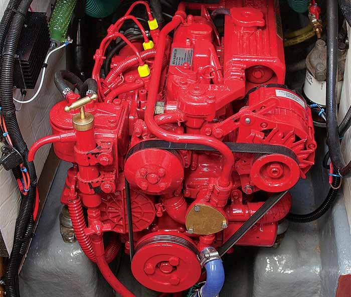 Diesel boat engine