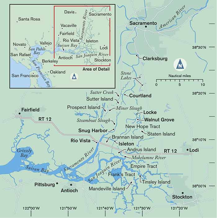 California Delta map