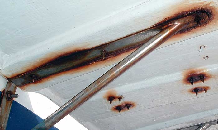 Rusty stainless steel fastners