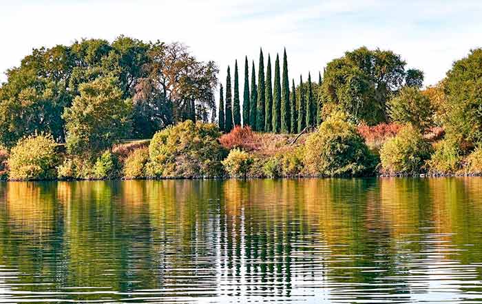Sacramento Delta in the fall
