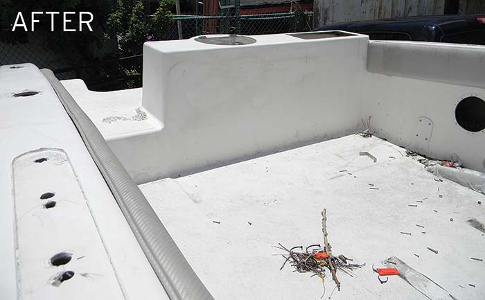 After a typical boat theft