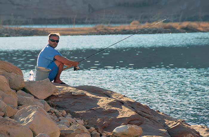 Fishing on Lake Powell