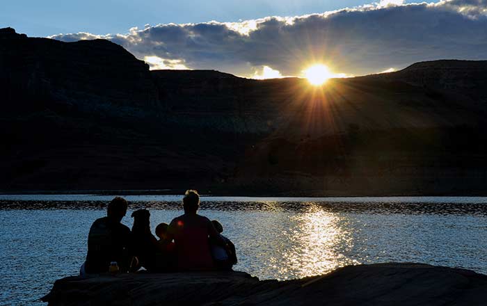 Sunset on Lake Powell