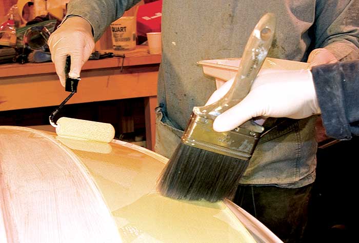 Roll and tip painting method