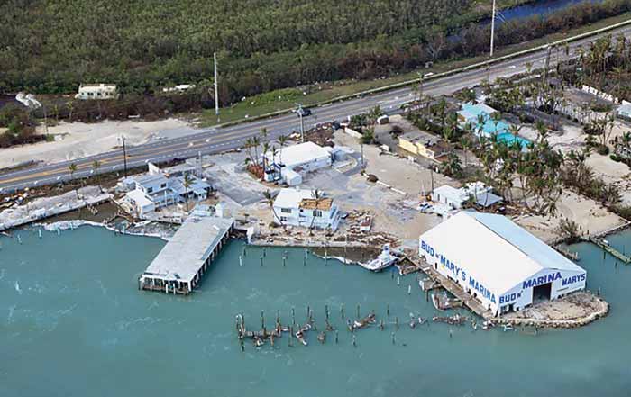 Bud N' Mary's  Marina after Hurricane Irma