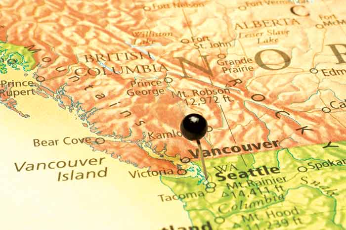 Pacific Northwest map