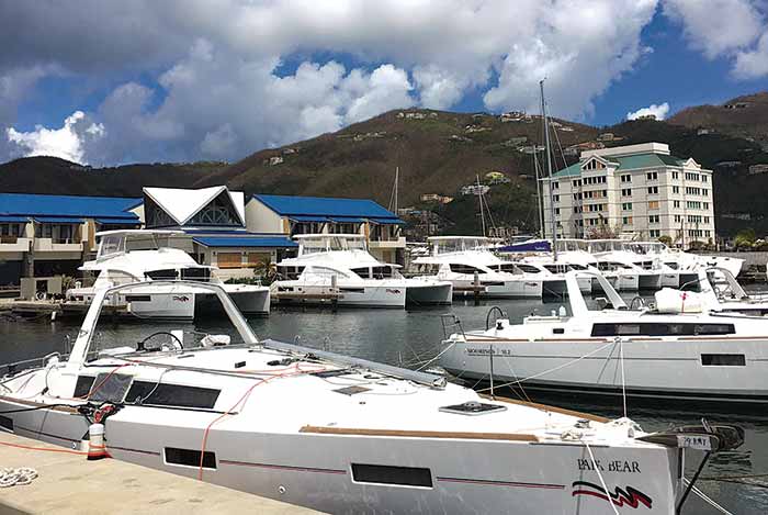 The Mooring charter fleet in Tortola