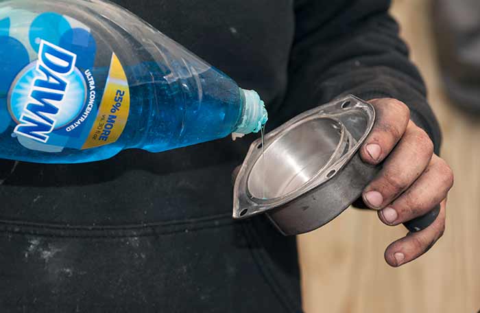 Adding glycerin for lubrication