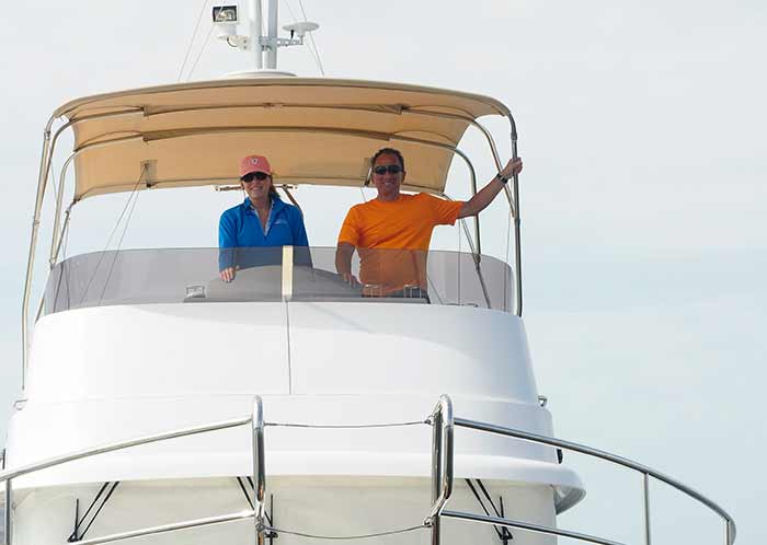 Bernadette and John on NautiGator